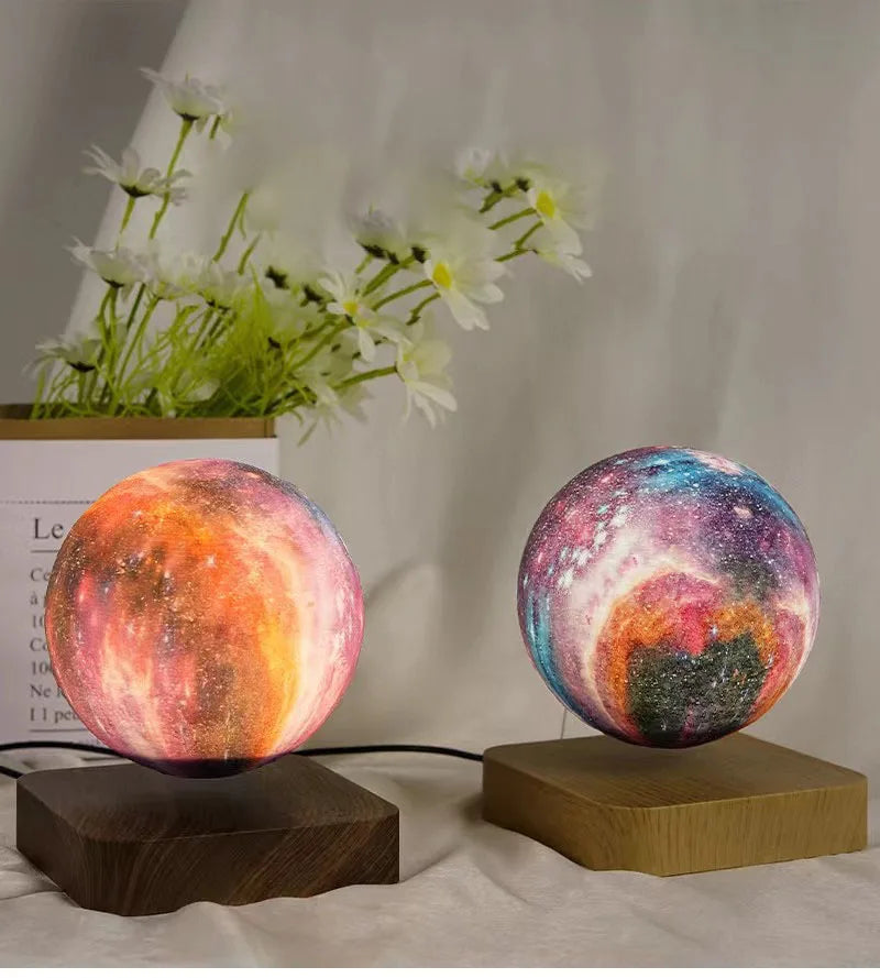 3D Integrated Printing of Magnetic Levitation Jupiter Levitation Saturn Starry Sky Night Light