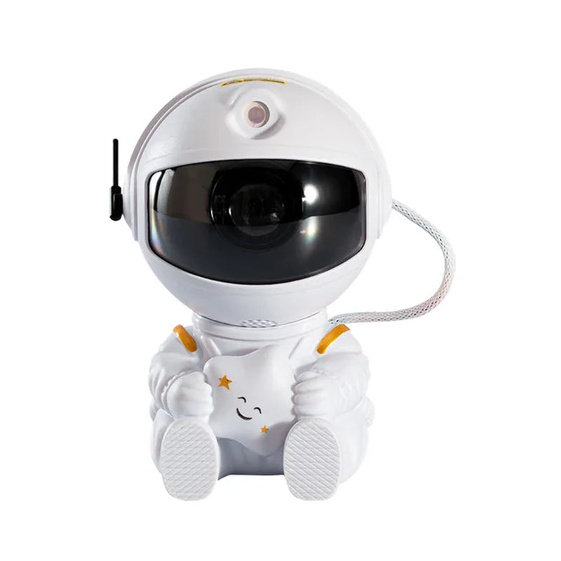 Rocket Astronaut Galaxy Projector Night Light Lamp Sky Projector 360° Rotate Adjustable Bedroom Nebula Projection for Kids Gifts